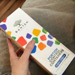 BANYAN portion control containers still in box - 2 sets in box - 14 pieces